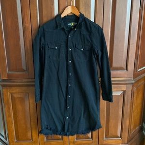 Lucky Brand black denim dress